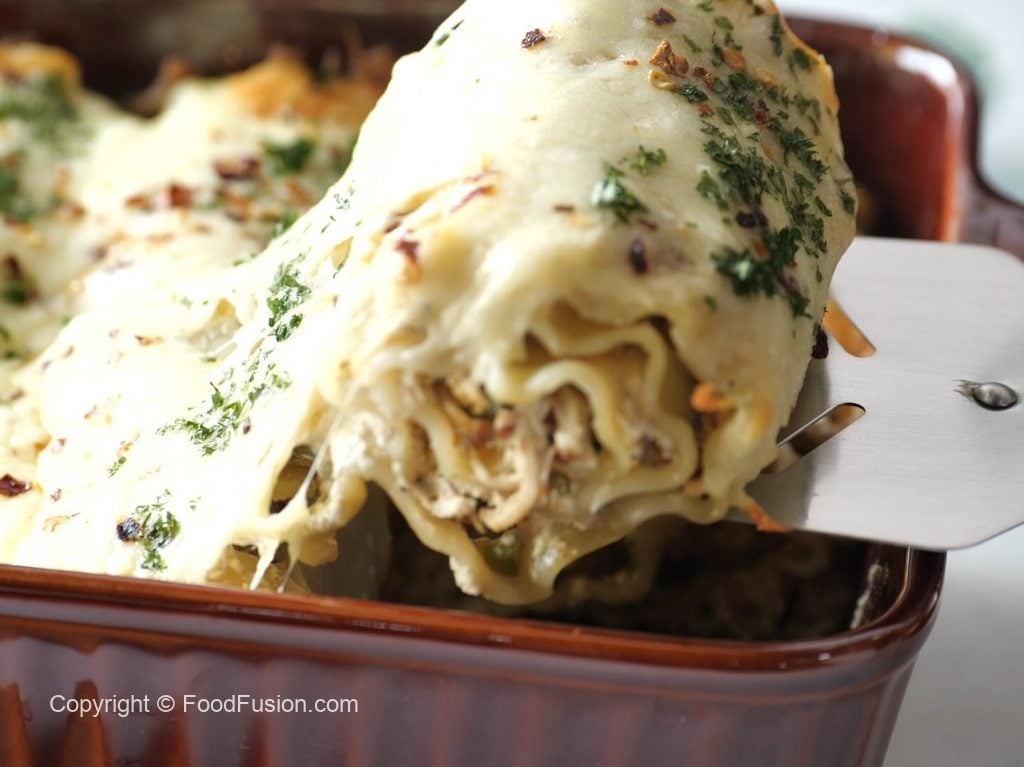 Chicken Alfredo Lasagna Rollups – Food Fusion - Pakistani's No 1 Quick Recipe Platform