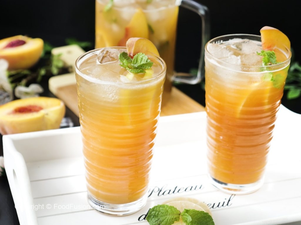 Peach Ginger Iced Green Tea – Food Fusion - Pakistani's No 1 Quick Recipe Platform