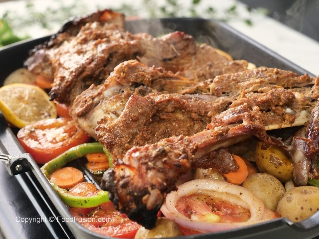 Mutton Leg Roast with Vegetables – Food Fusion - Pakistani's No 1 Quick Recipe Platform