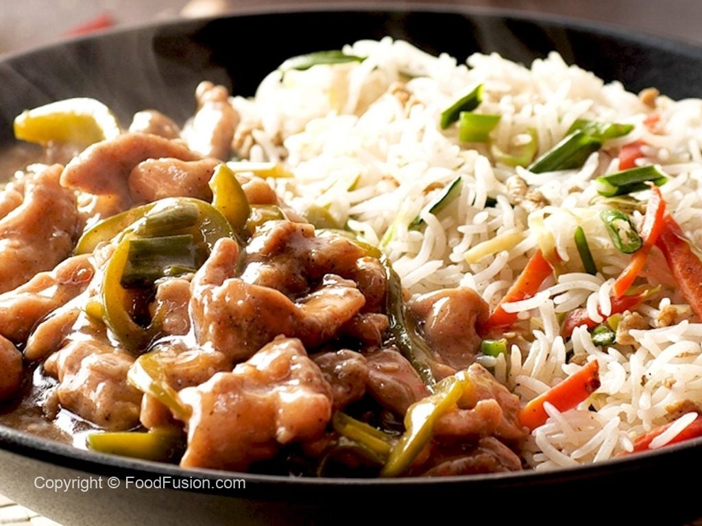 Fried rice with Chicken Mongolian – Food Fusion - Pakistani's No 1 Quick Recipe Platform