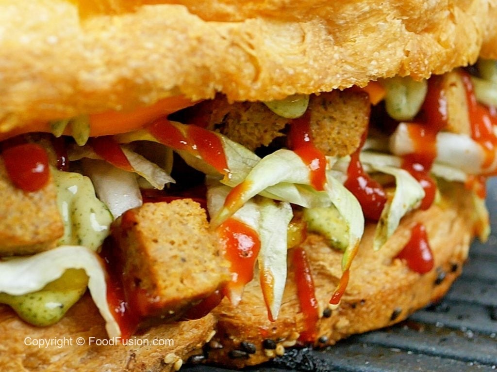 Quick and Easy Grilled Sandwich with Tikka Chunks – Food Fusion - Pakistani's No 1 Quick Recipe Plat