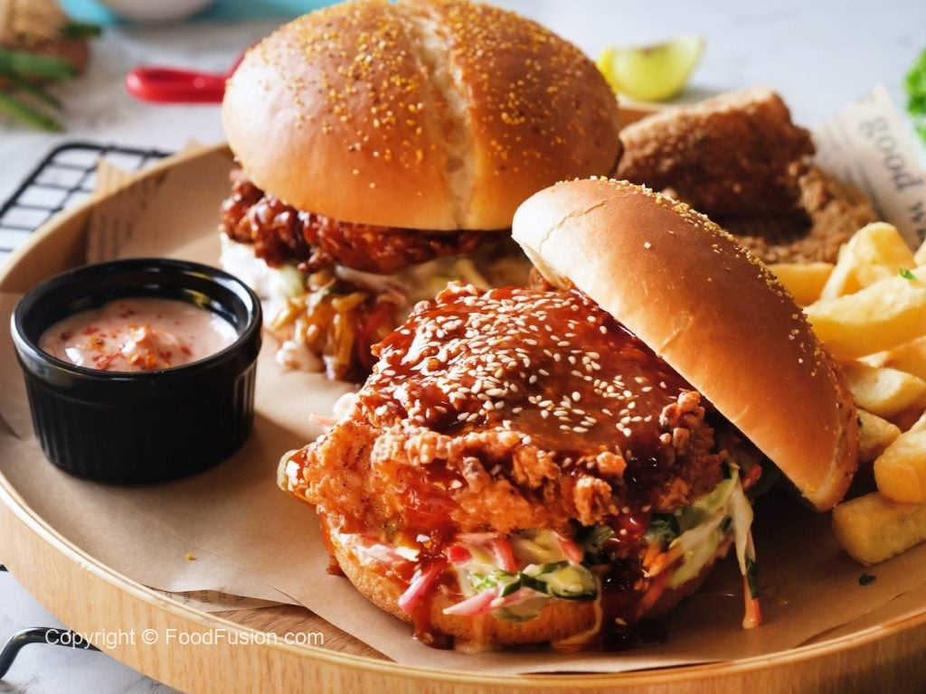 Korean Crispy Chicken Burger – Food Fusion - Pakistani's No 1 Quick Recipe Platform