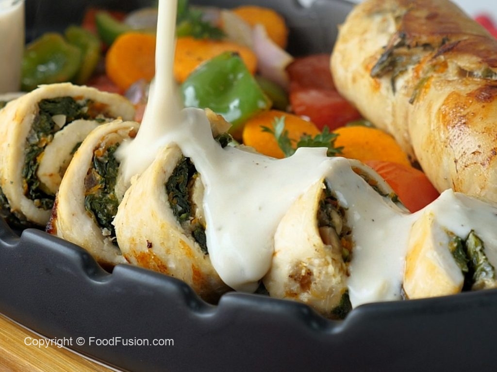 Chicken Roulade with Cheese Sauce – Food Fusion - Pakistani's No 1 Quick Recipe Platform