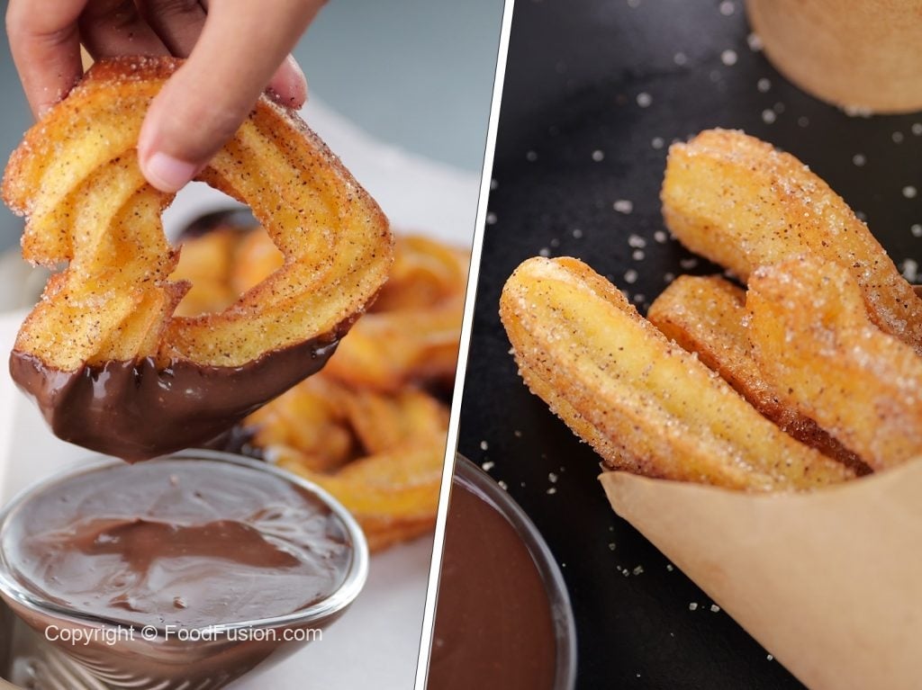 Churros with Cream Chocolate Dip – Food Fusion - Pakistani's No 1 Quick Recipe Platform
