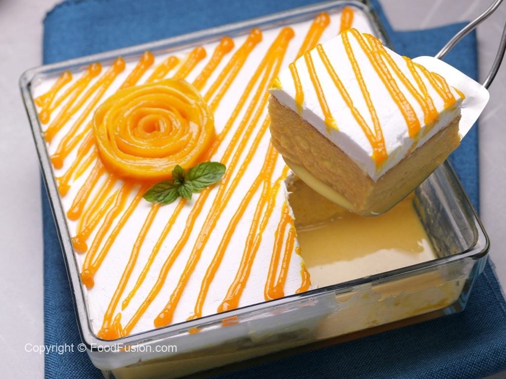 Mango Tres Leches/Three Milk Cake – Food Fusion - Pakistani's No 1 Quick Recipe Platform