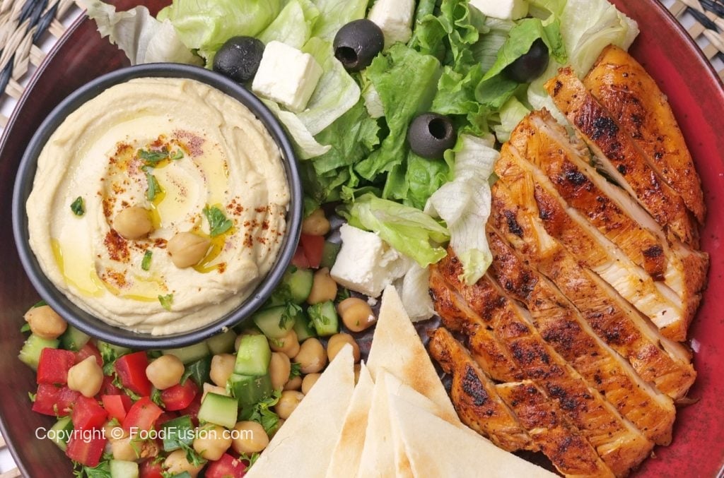 Restaurant Style Hummus & Chicken Bowl – Food Fusion - Pakistani's No 1 Quick Recipe Platform