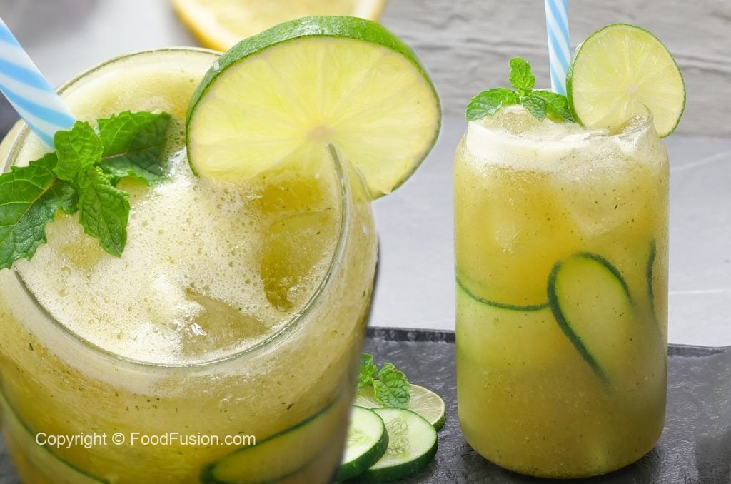 Green Tea Cucumber & Mint Cooler – Food Fusion - Pakistani's No 1 Quick Recipe Platform